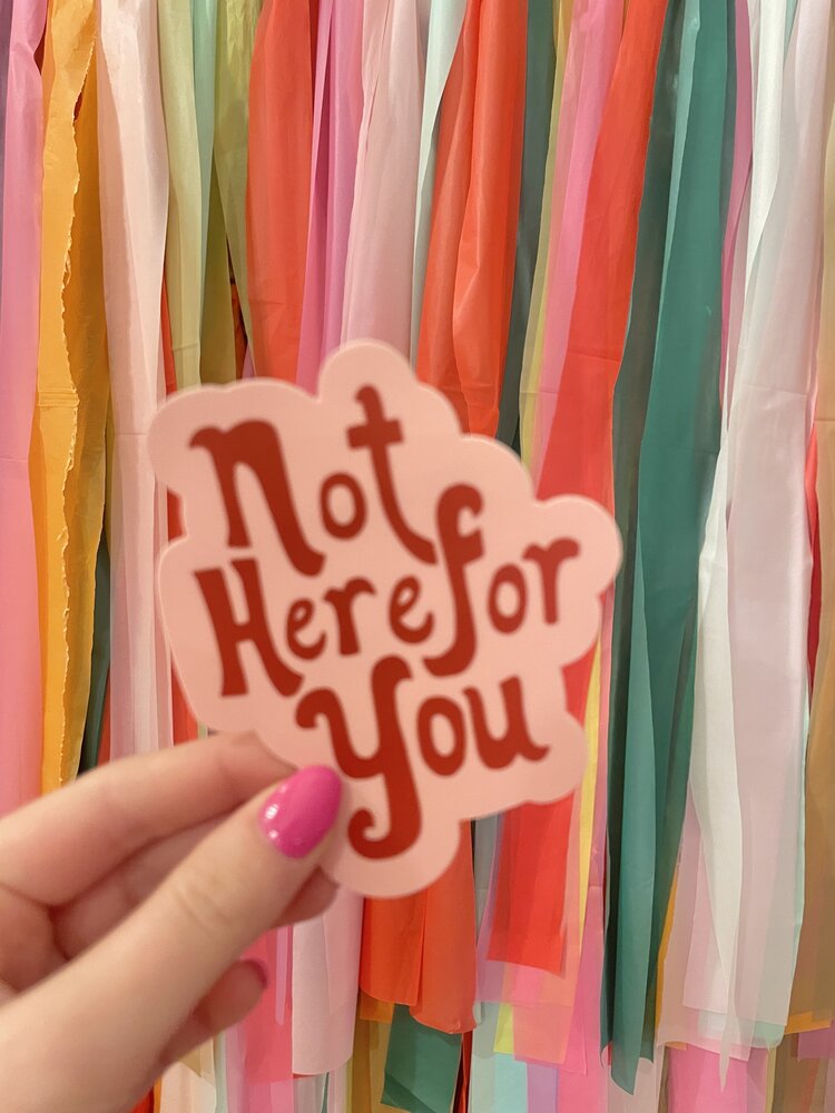 Golden Gems Not Here for You Sticker