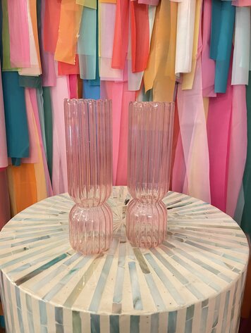 Ivorie Group Mimi Glass Vase - Blush