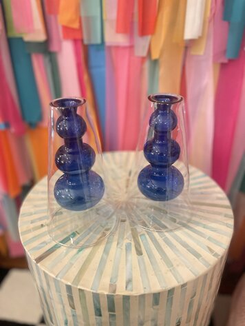 Ivorie Group Deedee Glass Vase - Blue