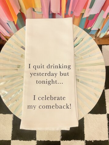 Toss Designs Celebrate my Comeback Towel