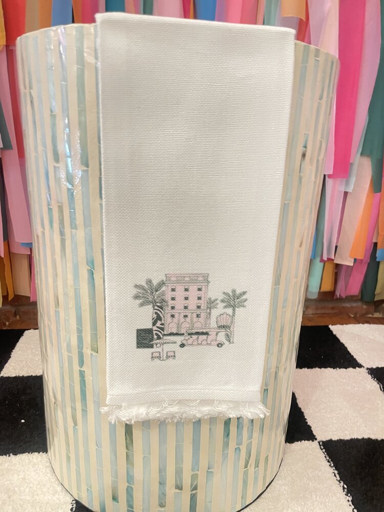 Toss Designs Palm Beach Fringe Linen Towel