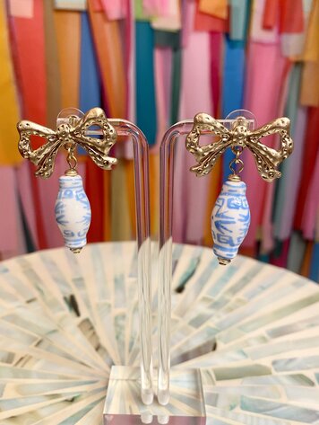 canvas Baylor Earrings