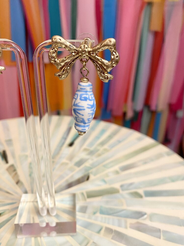 canvas Baylor Earrings