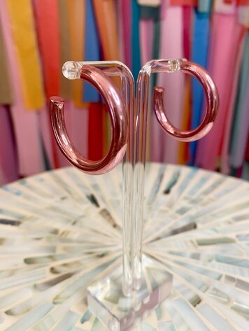 Tart By Taylor Pink Shimmer Earrings