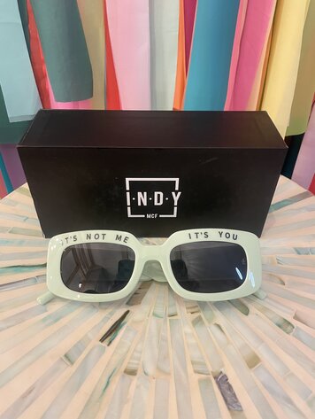 Indy Not Me, It's You Mint Sunglasses