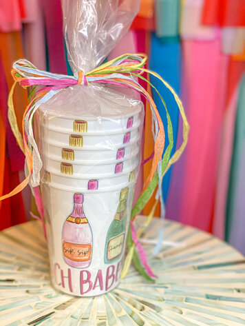 Happy By Rachel Brunch Babes Resusable Party Cup Stack
