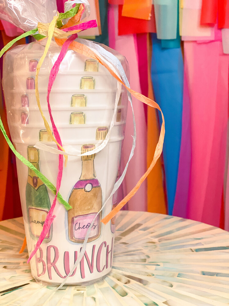 Happy By Rachel Brunch Babes Resusable Party Cup Stack