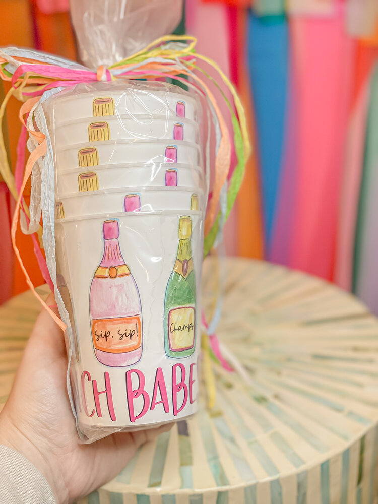 Happy By Rachel Brunch Babes Resusable Party Cup Stack