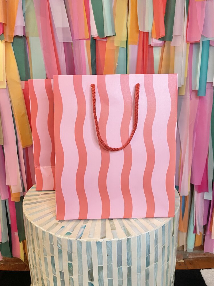 The Social Type Fussy Stripe Gift Bag
