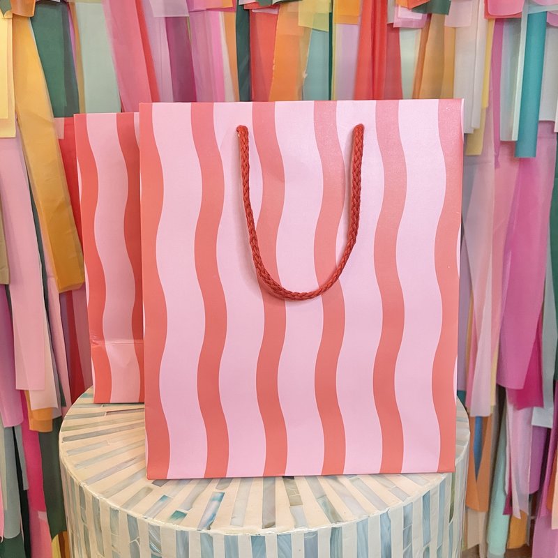 The Social Type Fussy Stripe Gift Bag