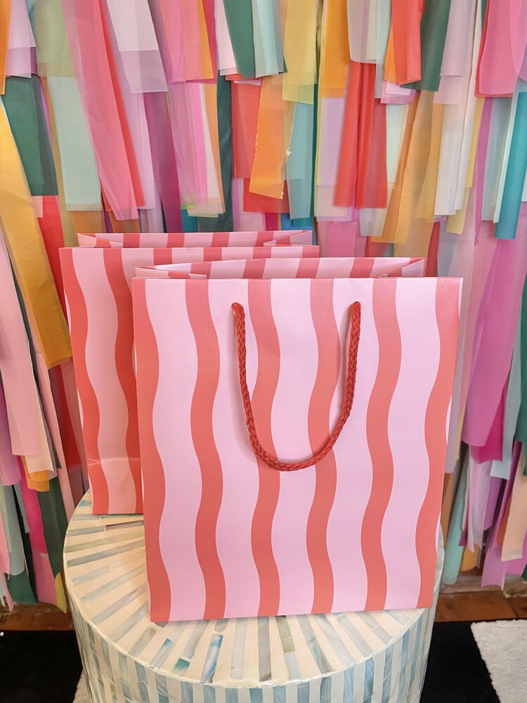 The Social Type Fussy Stripe Gift Bag
