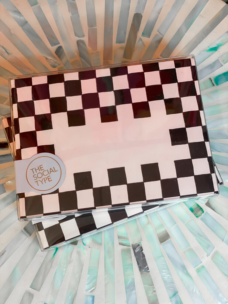 The Social Type Checkers Envelope Note Set