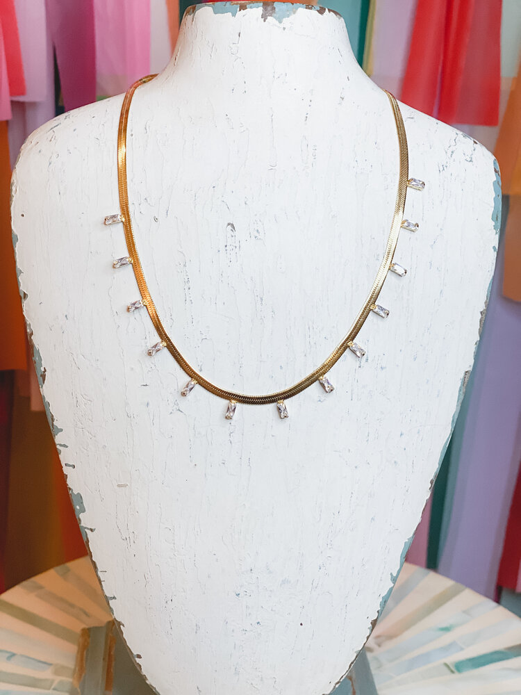 Cash and Carry Lexie Luxe Gold Chain with Rhinestones