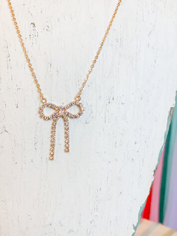 Cash and Carry Pretty Girl Bow Necklace