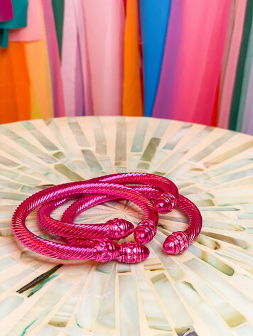 Cash and Carry Boujee Blake Bracelet - Hot Pink
