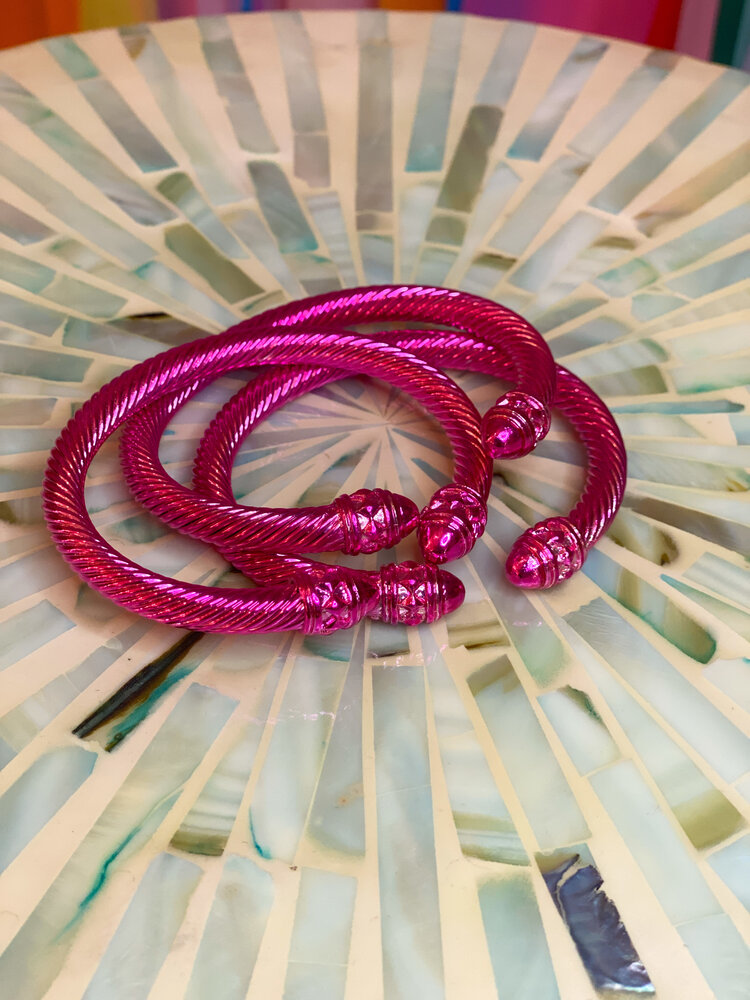 Cash and Carry Boujee Blake Bracelet - Hot Pink