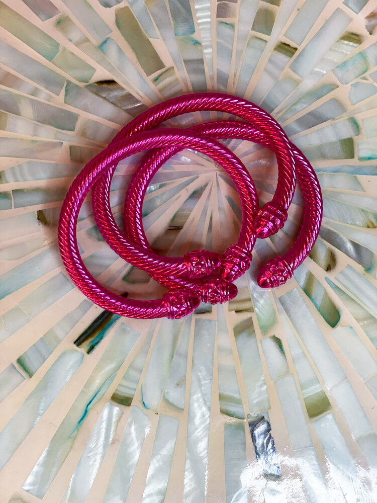 Cash and Carry Boujee Blake Bracelet - Hot Pink