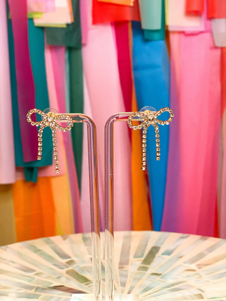 Cash and Carry Pretty Girl Bow Earrings