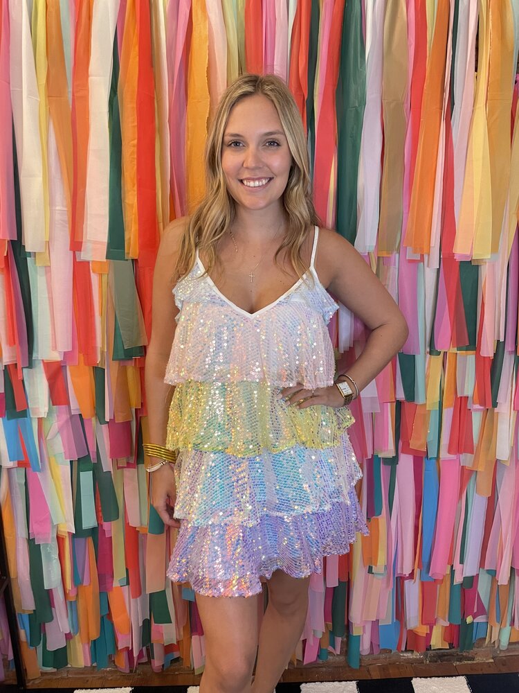 Buddy Love BuddyLove Disco Rainbow Dress