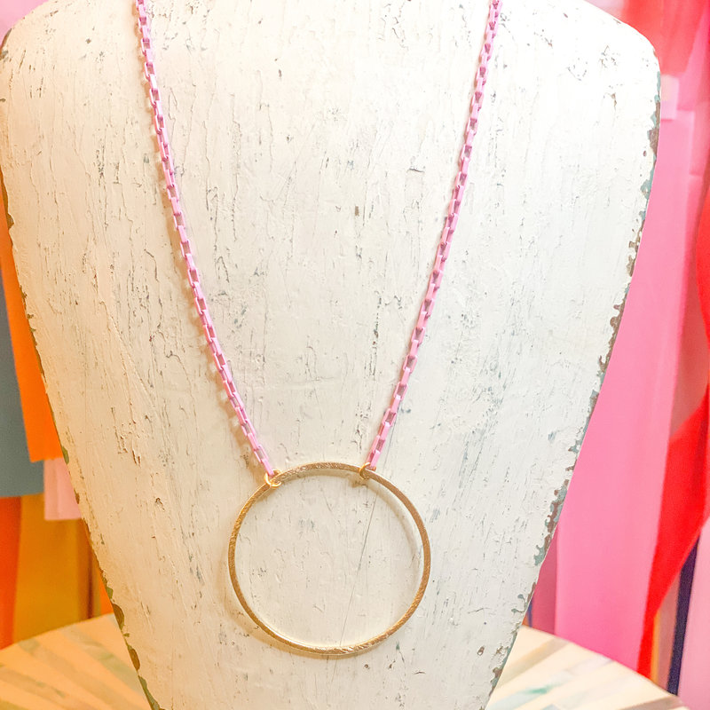 Cash and Carry Everly Everyday Necklace in Pink