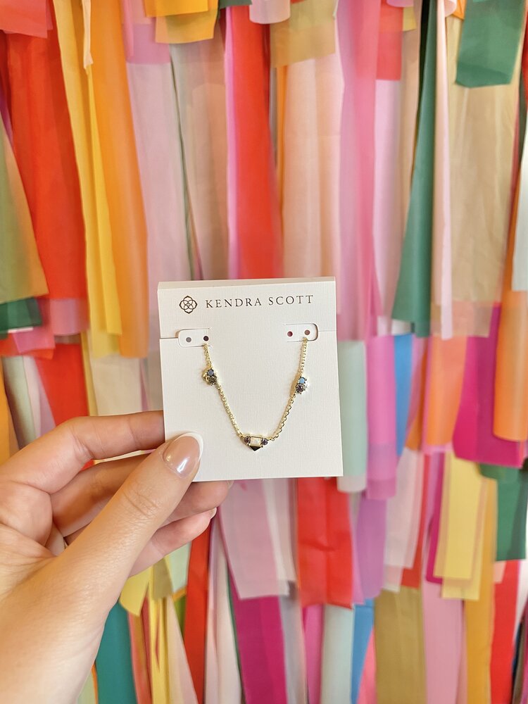 Kendra Scott Devin Crystal Necklace Gold - Pastel Mix