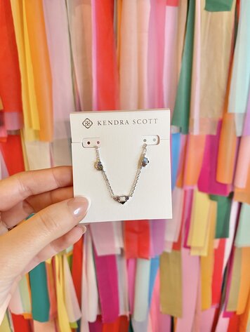 Kendra Scott Devin Crystal Necklace Silver - Pastel Mix