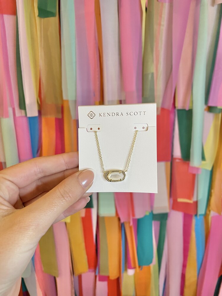 Kendra Scott Elisa Necklace Gold - Ivory Mop