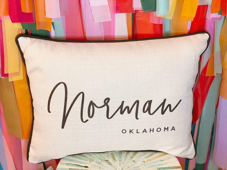 Little Birdie Classic Norman OK Pillow