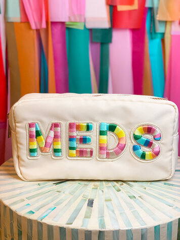 KenzKustomz Medium Nylon Rainbow Premade Meds Bag