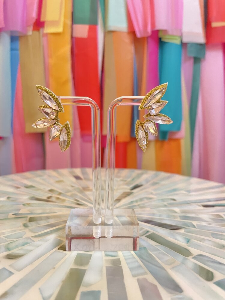 Taylor Shaye Lynn Pink Drop Earrings