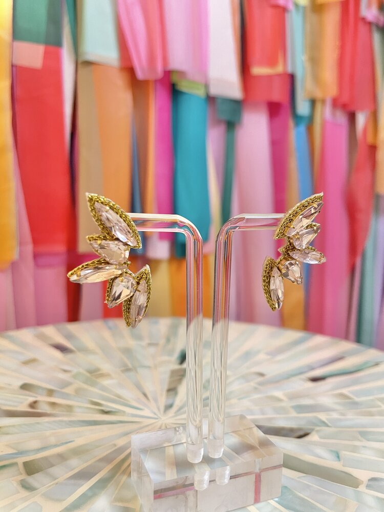 Taylor Shaye Lynn Pink Drop Earrings