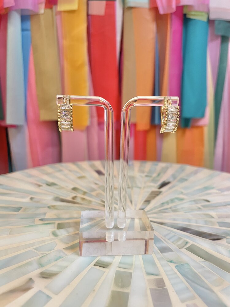 Taylor Shaye Rhinestone Huggies