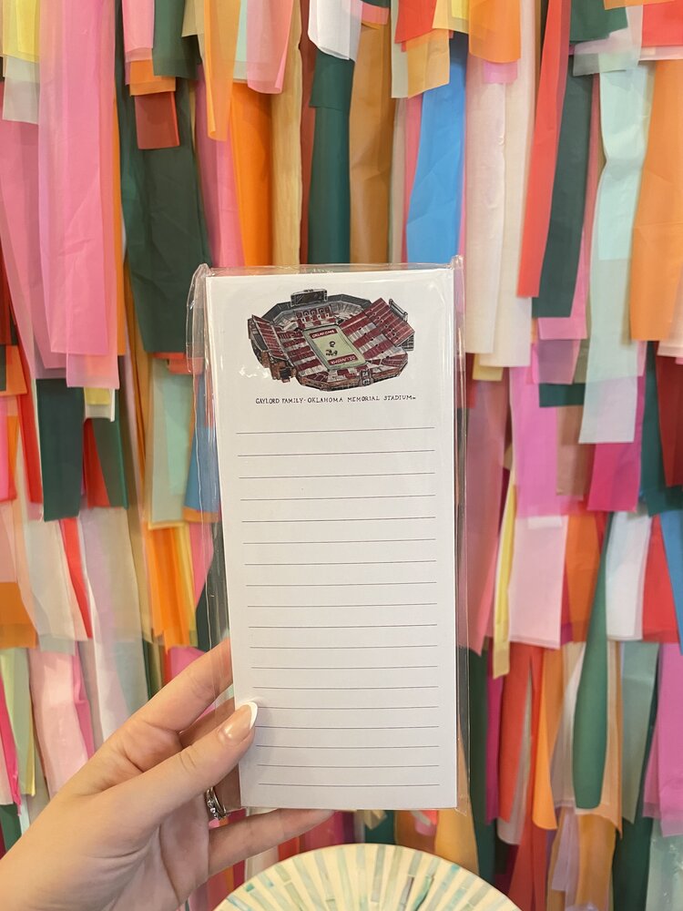 Valiant Gifts Inc Oklahoma Stadium Notepad