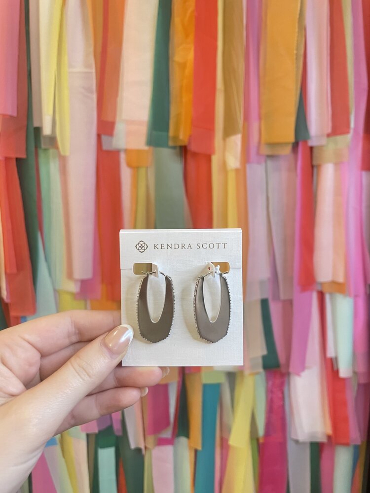 Kendra Scott Adeline Hoop Earring Silver