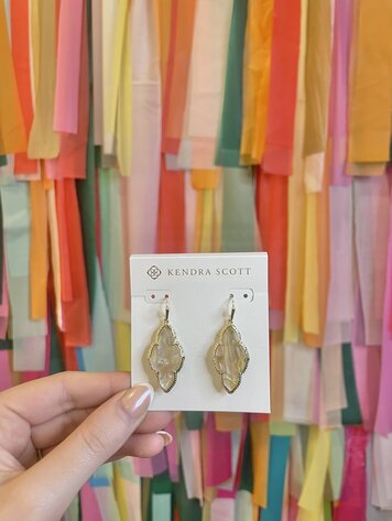 Kendra Scott Abbie Drop Earring Gold - Iridescent Abalone