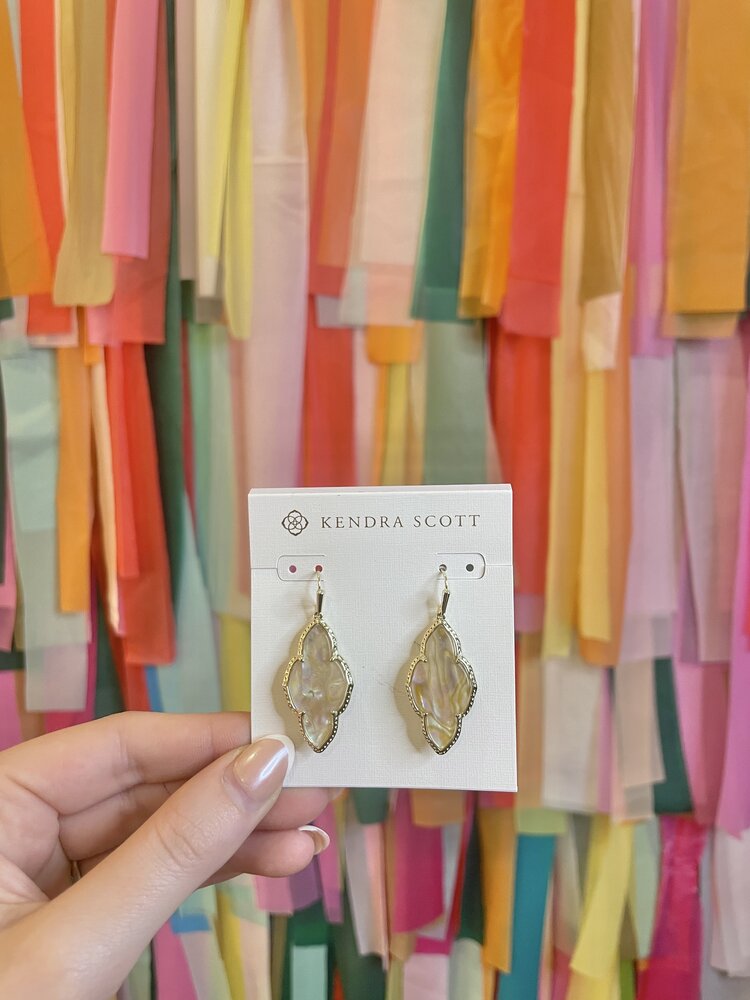 Kendra Scott Abbie Drop Earring Gold - Iridescent Abalone