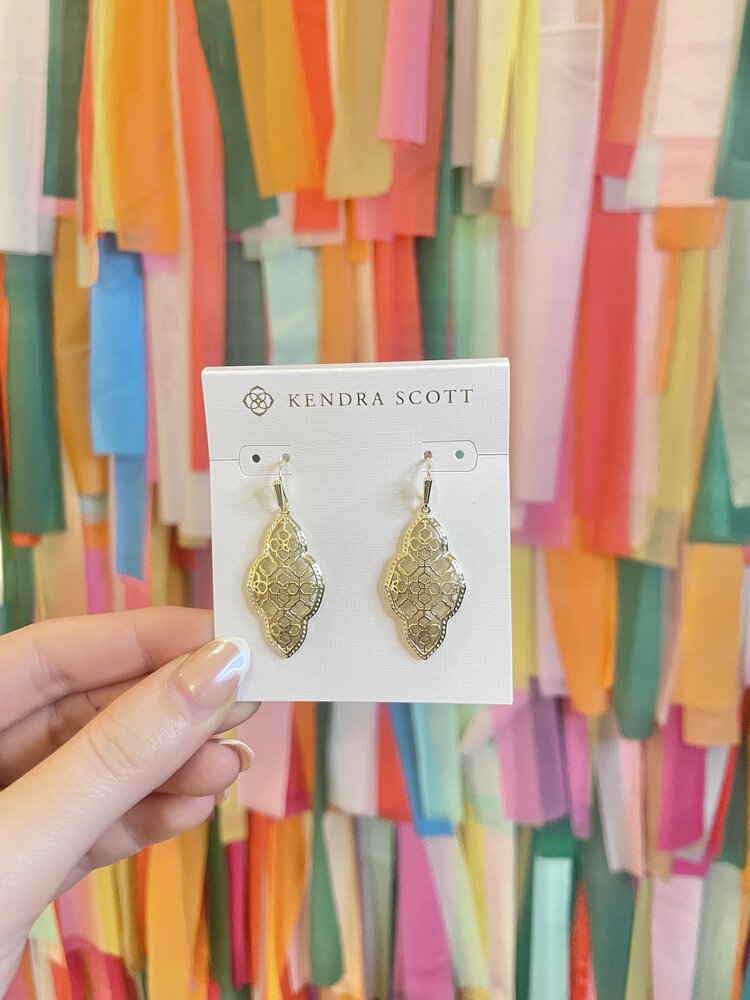Kendra Scott Abbie Drop Earring - Gold Metal