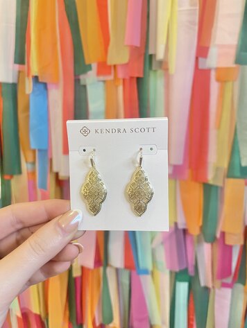 Kendra Scott Abbie Drop Earring - Silver Metal