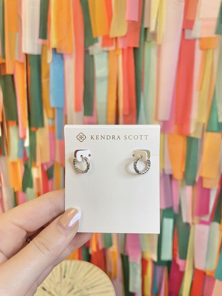 Kendra Scott Maggie Huggie Earring - Silver Metal