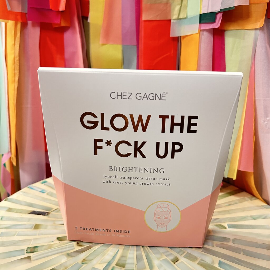 Chez Gagne Glow The F Up - Brightening Facial Tissue Mask