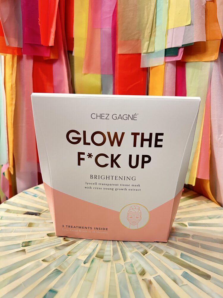 Chez Gagne Glow The F Up - Brightening Facial Tissue Mask
