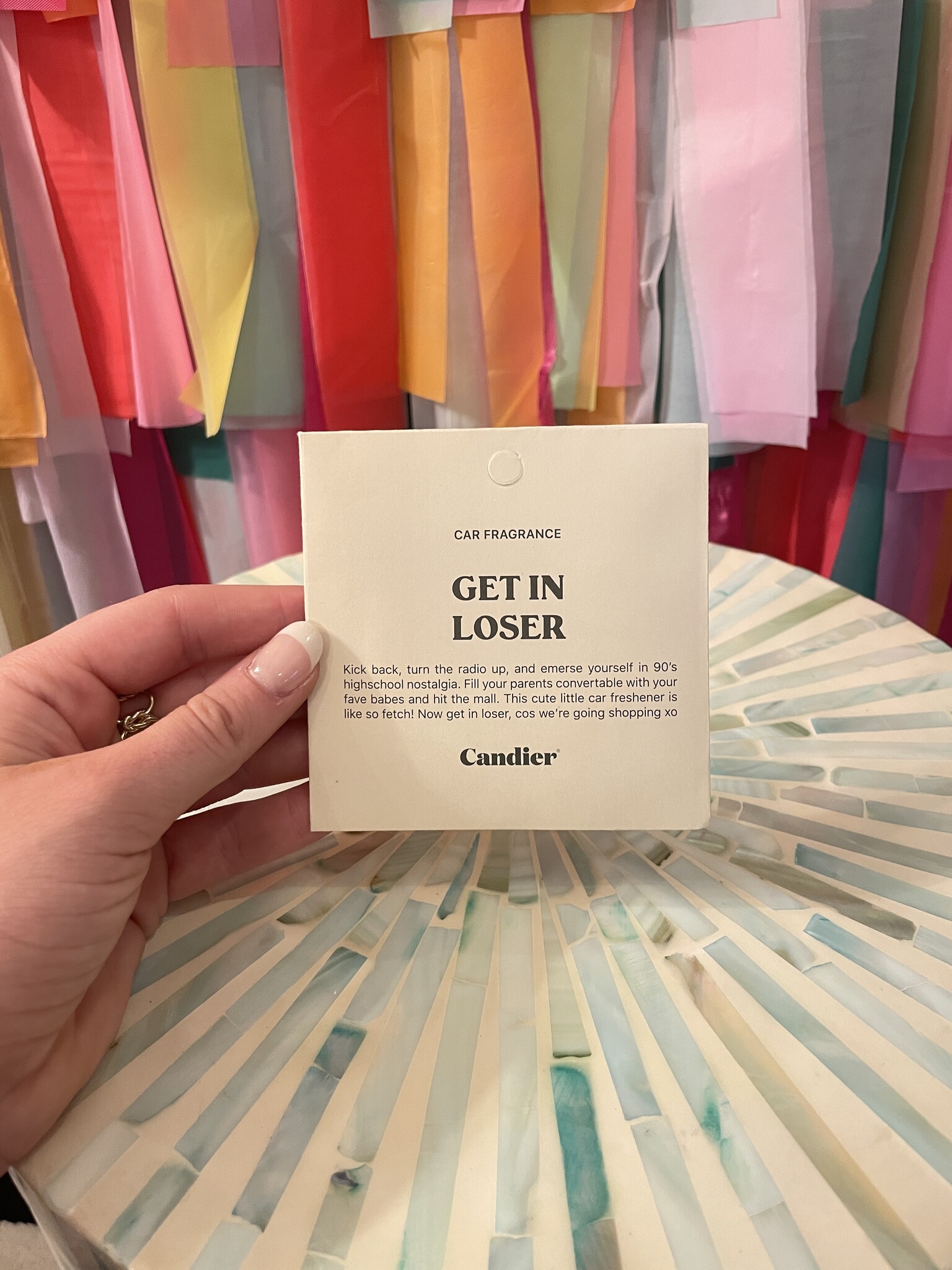 Candier Car Perfume Get in Loser