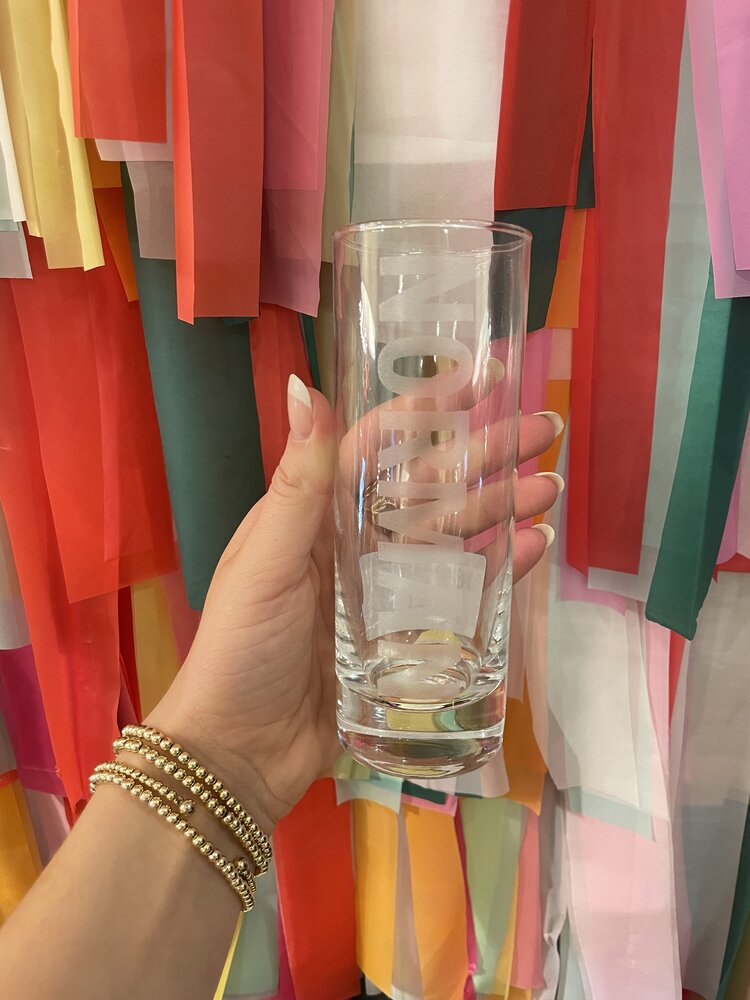 Friendlily Press Norman Tom Collins Glass