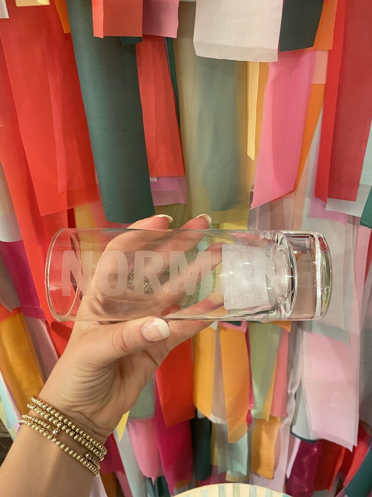 Friendlily Press Norman Tom Collins Glass