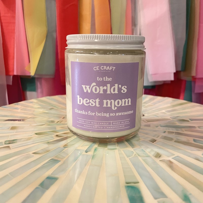 CE Craft Co World's Best Mom Candle