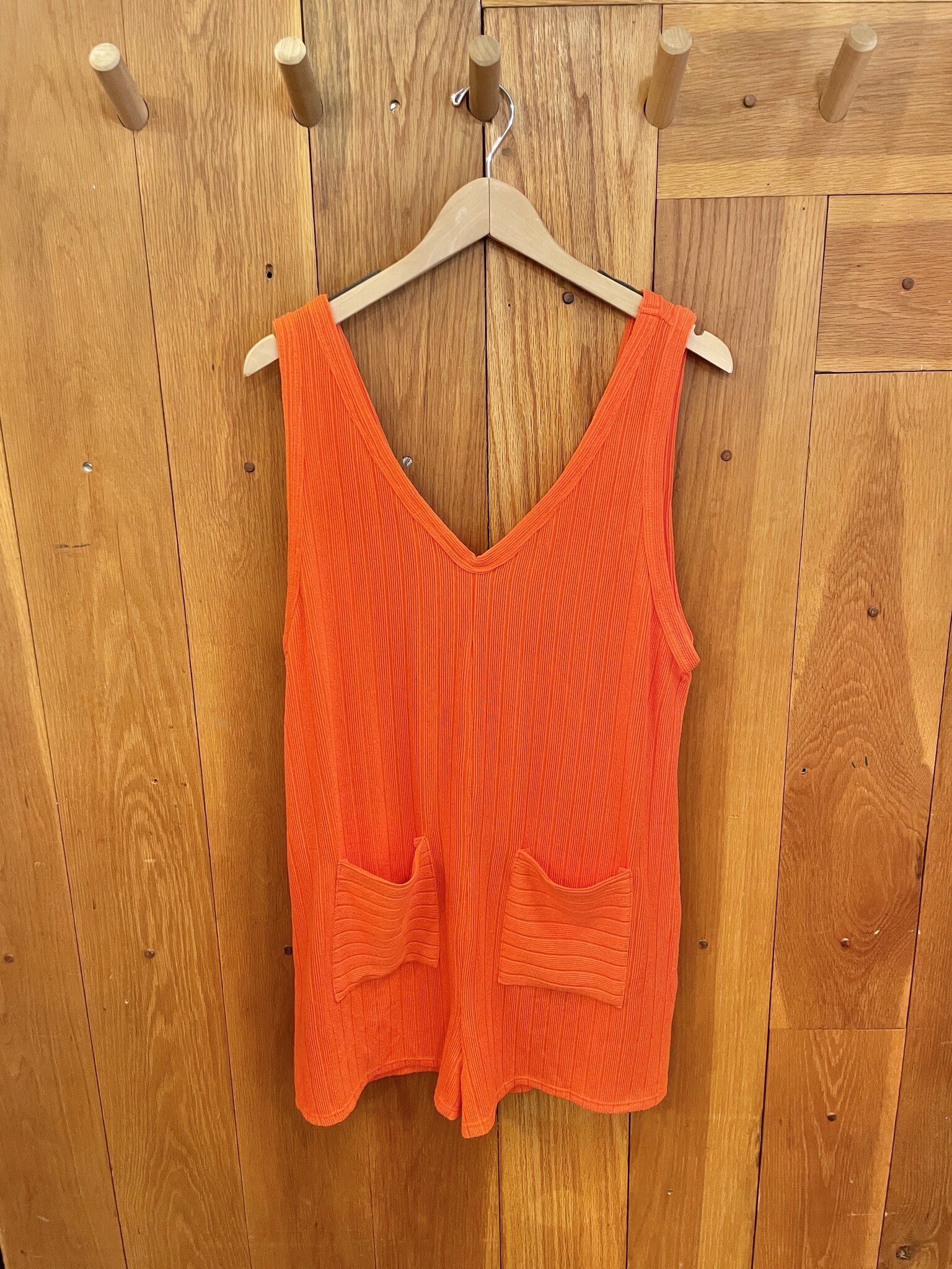 Bucket List Red Ribbed Romper Savvy Blake LLC