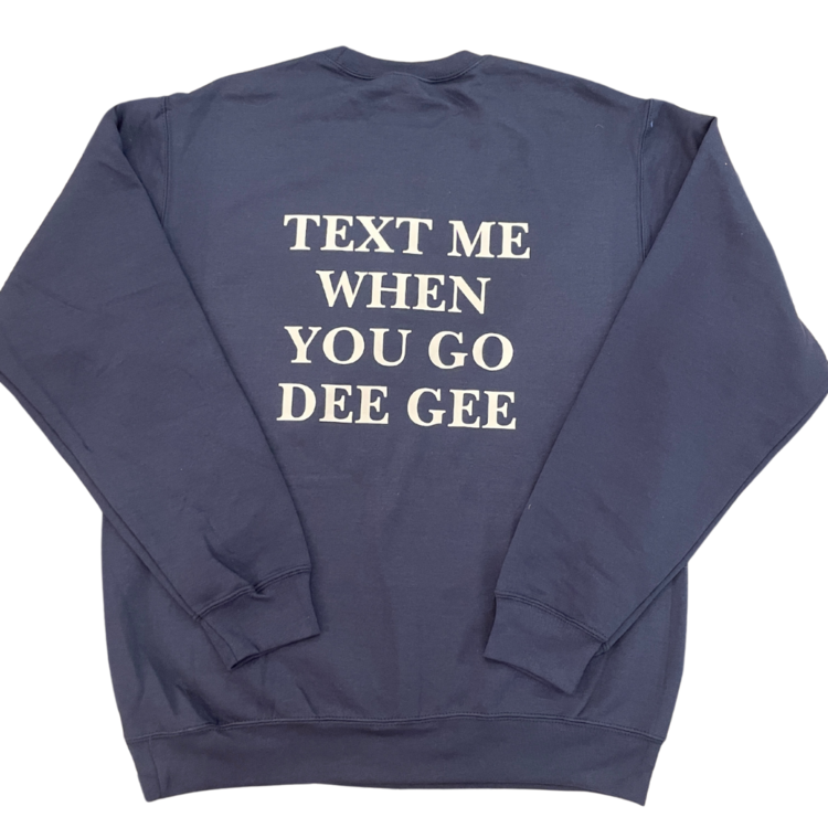Duo Threads Text Me Crewneck - Delta Gamma