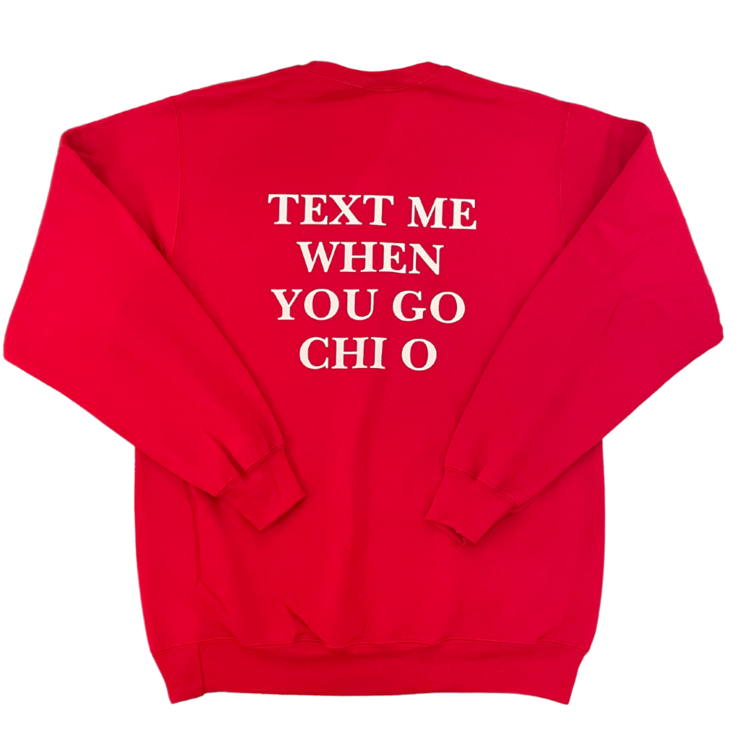 Duo Threads Text Me Crewneck - Chi Omega