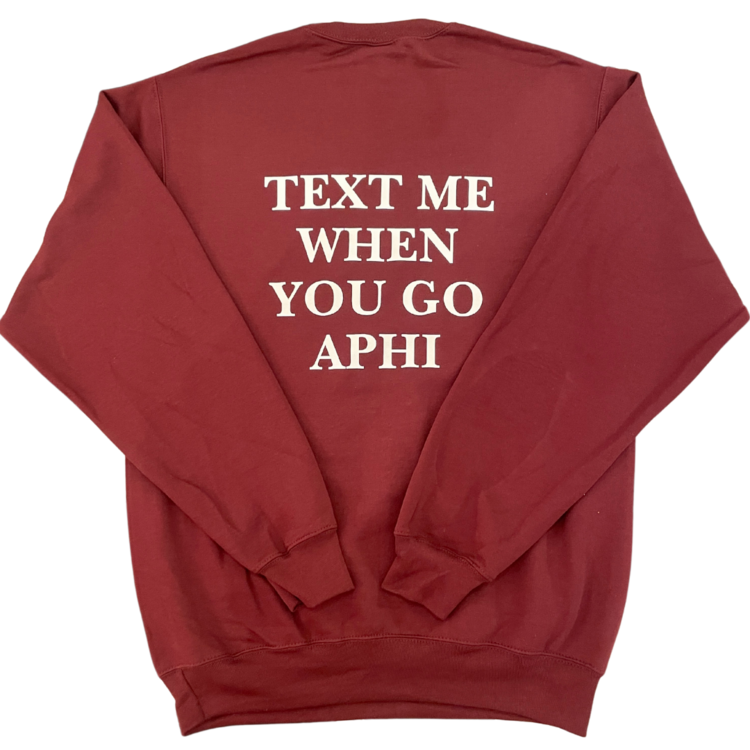Duo Threads Text Me Crewneck - Alpha Phi