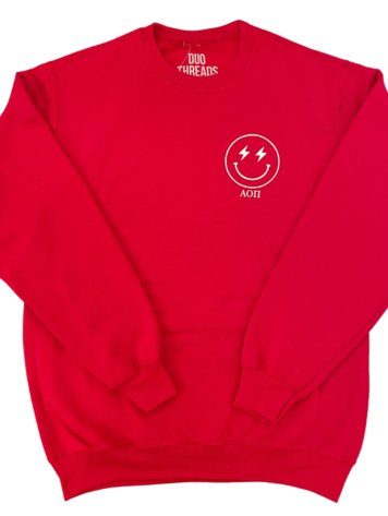 Duo Threads Text Me Crewneck - Alpha Omicron Pi